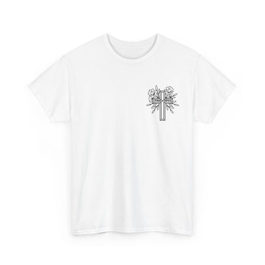 Triumph Cross WHITE Graphic Tee