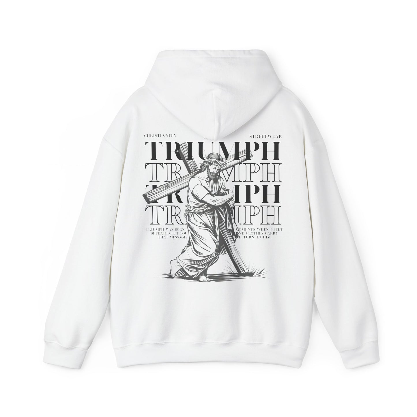 Triumph Jesus WHITE Hoodie V1