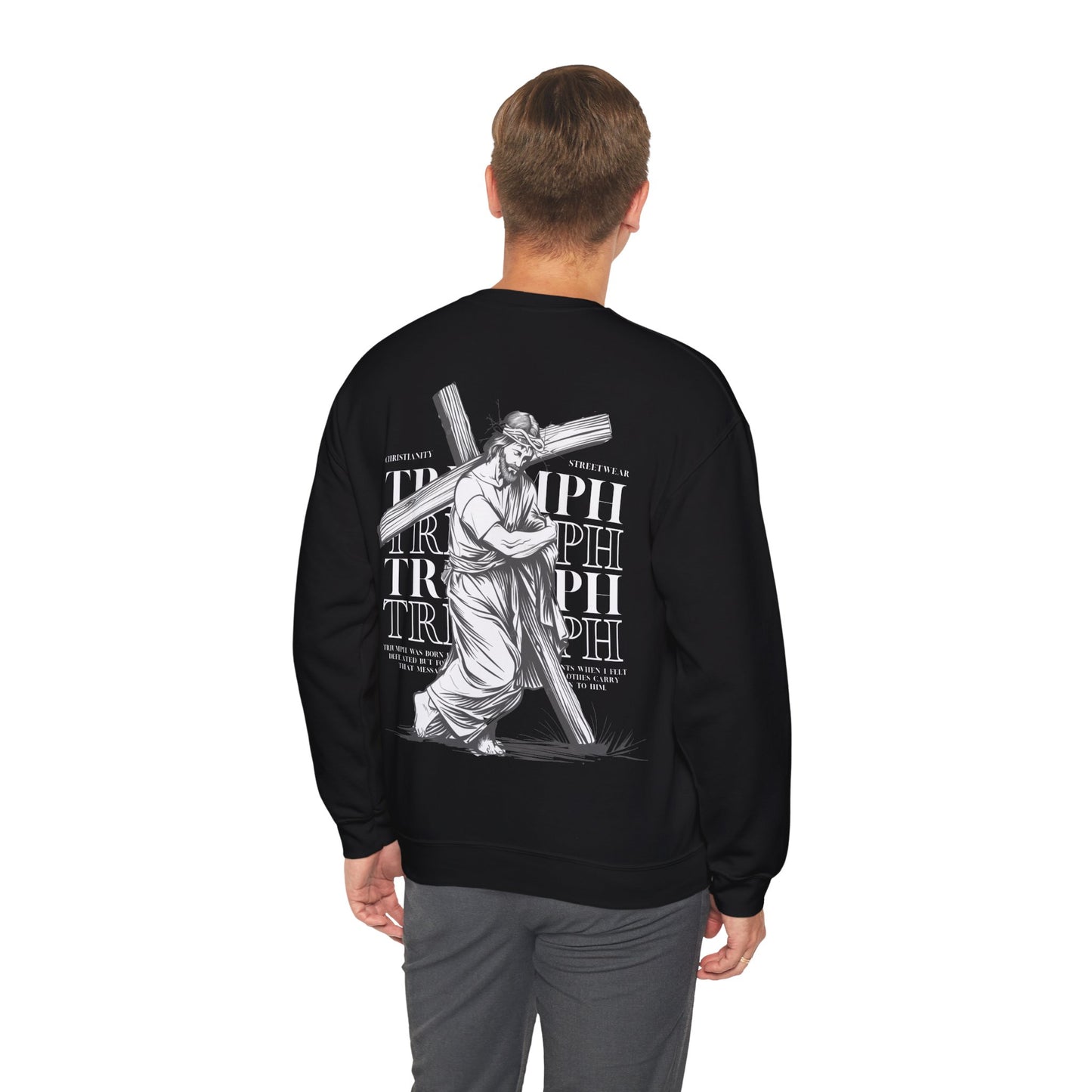 Triumph Jesus Crewneck BLACK Sweatshirt