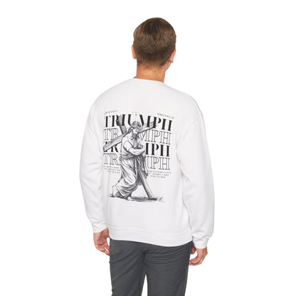 Religious Cross WHITE Crewneck Sweatshirt