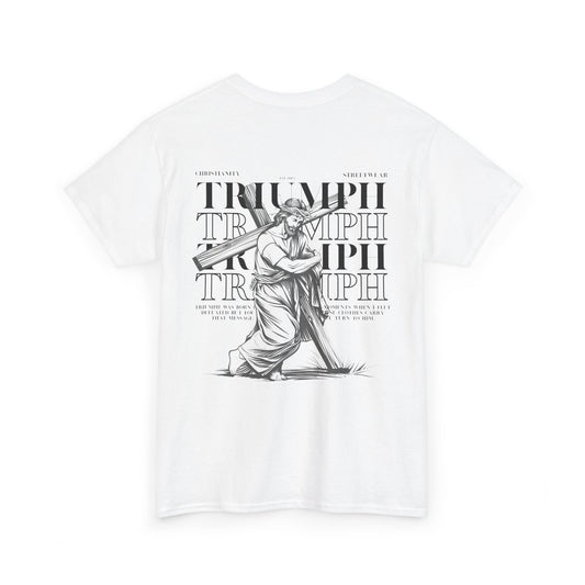 Triumph Cross WHITE Graphic Tee