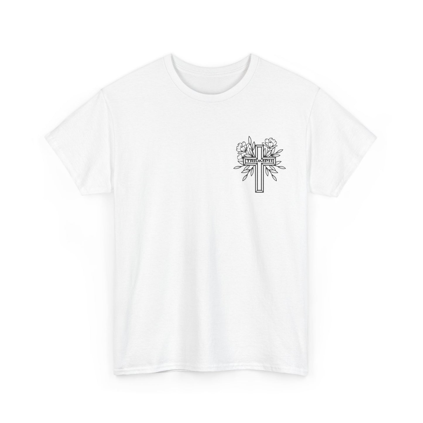 Triumph Cross WHITE Graphic Tee