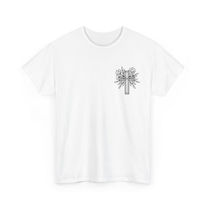 Triumph Cross WHITE Graphic Tee