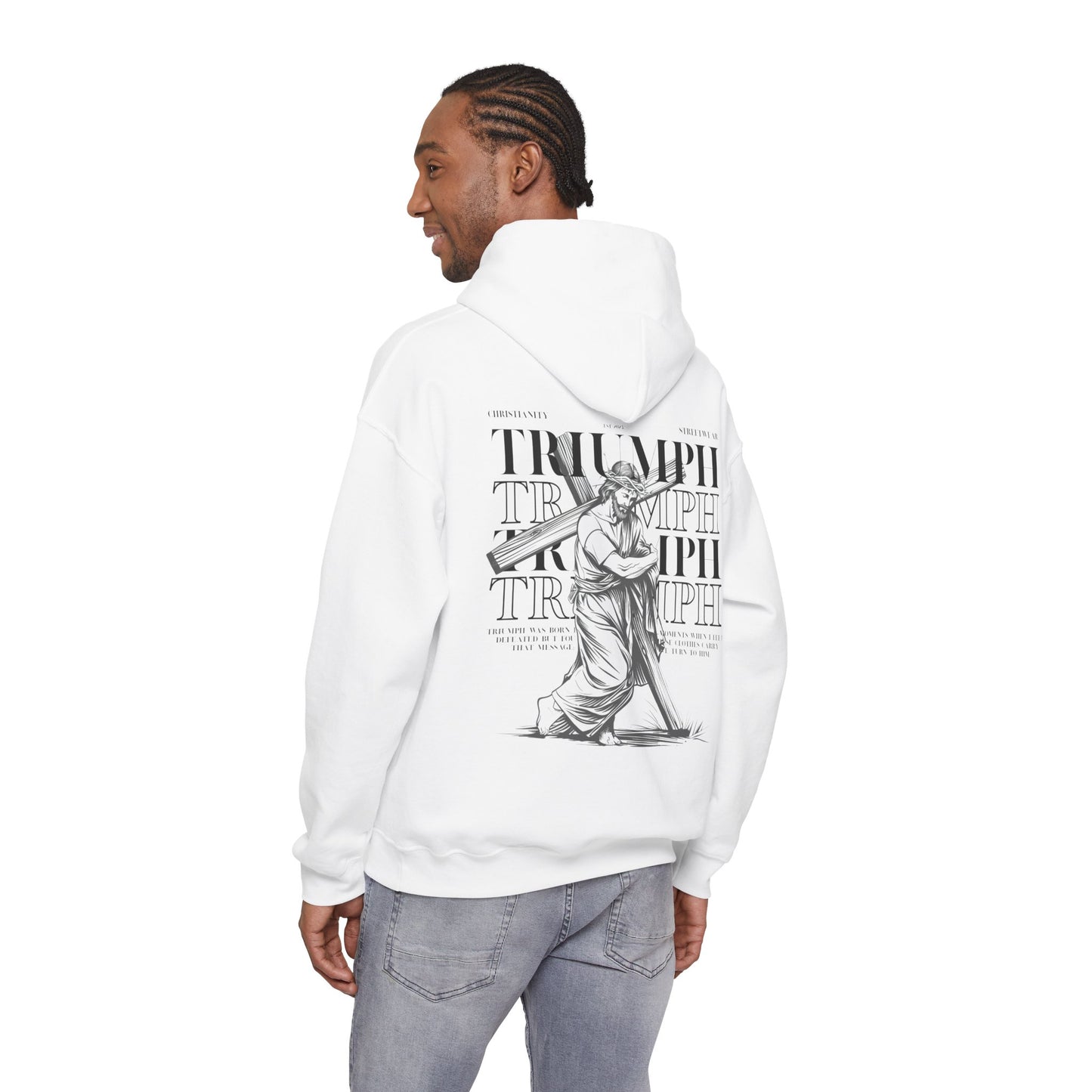 Triumph Jesus WHITE Hoodie V1
