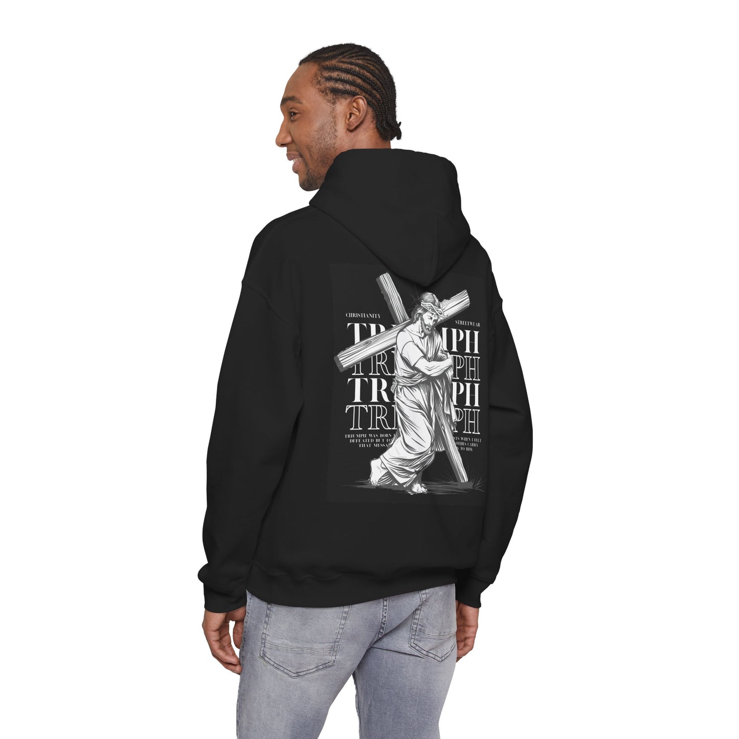 Triumph Jesus BLACK Hoodie V1