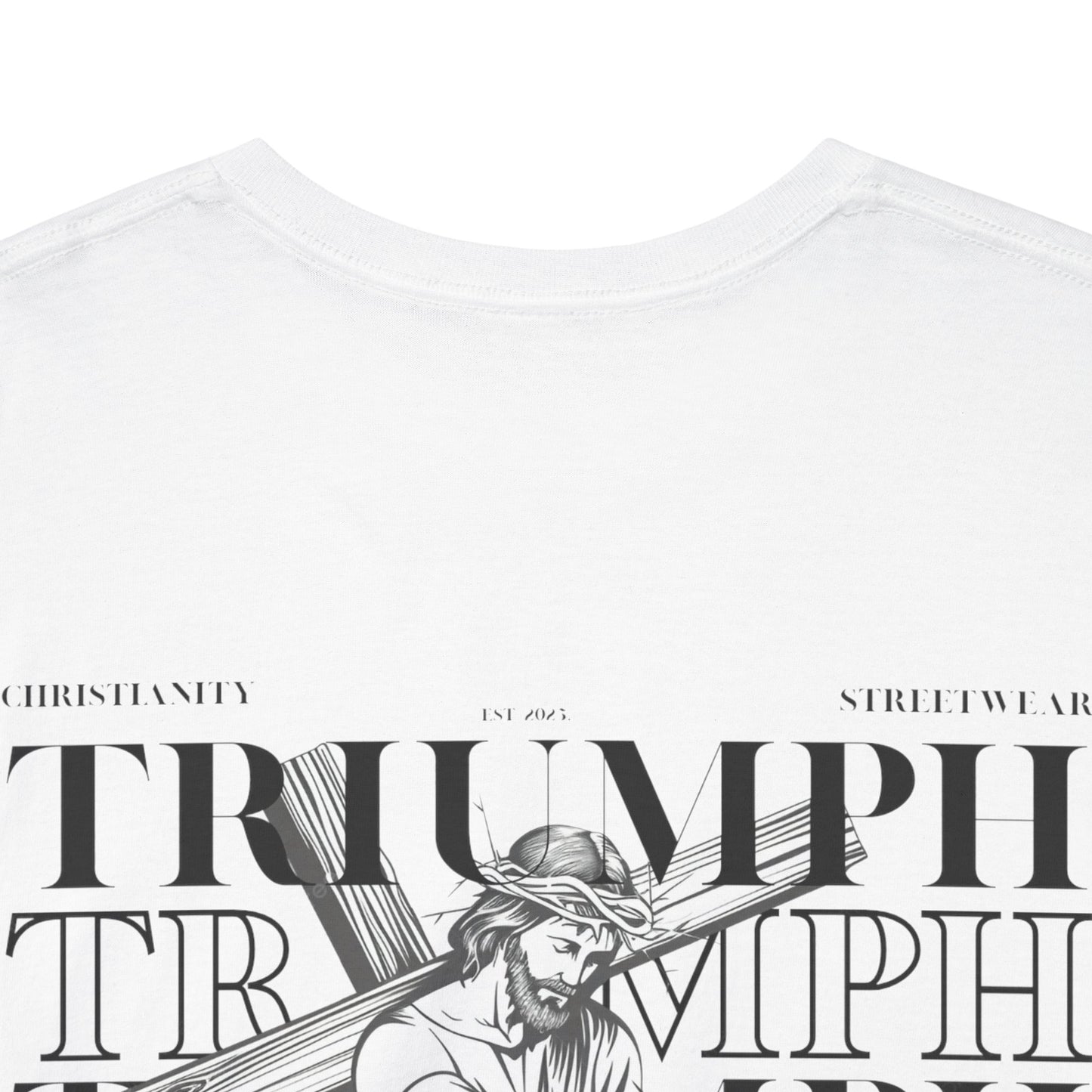 Triumph Cross WHITE Graphic Tee