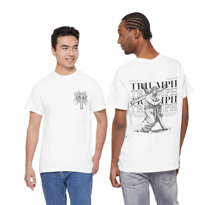 Triumph Cross WHITE Graphic Tee