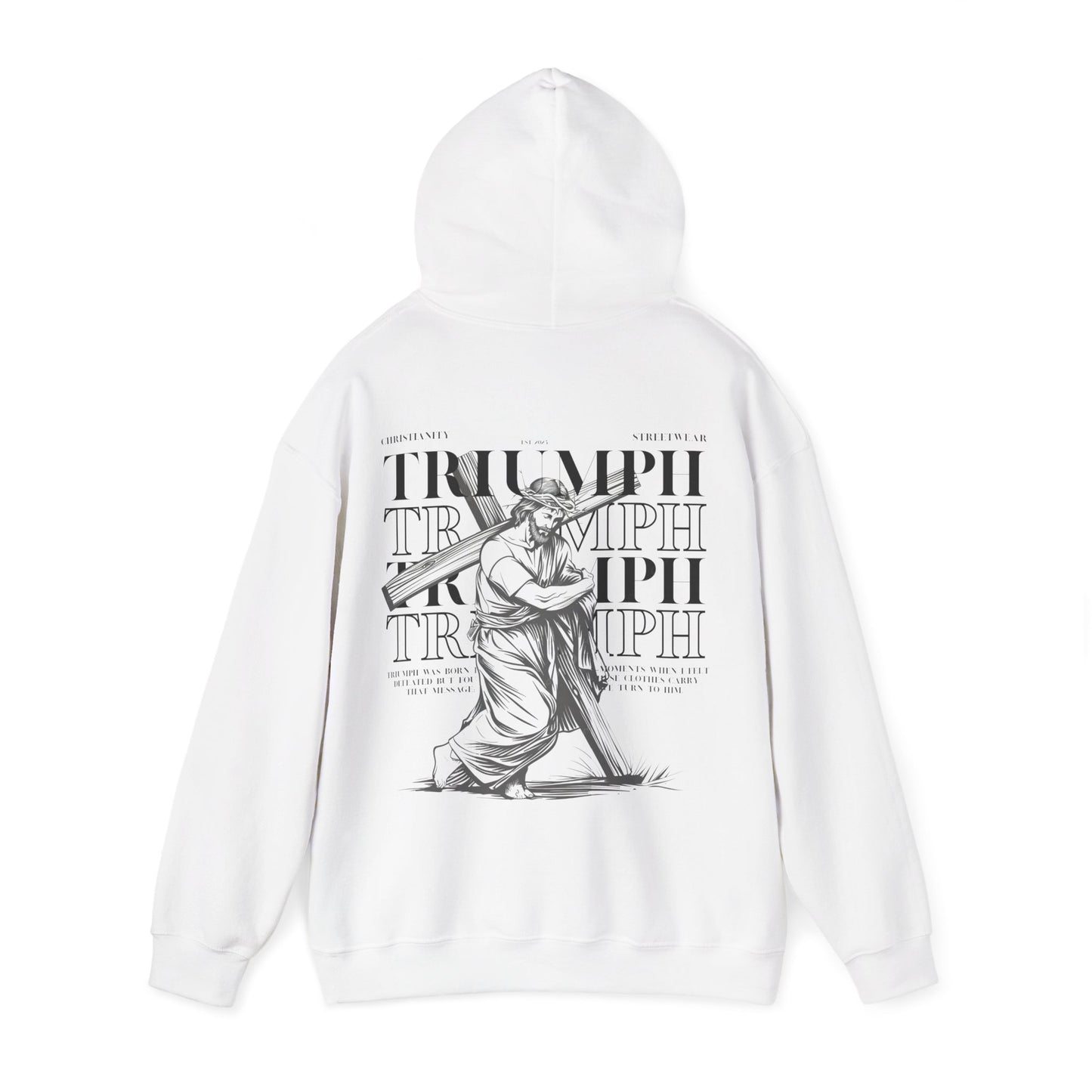 Triumph Jesus WHITE Hoodie V1
